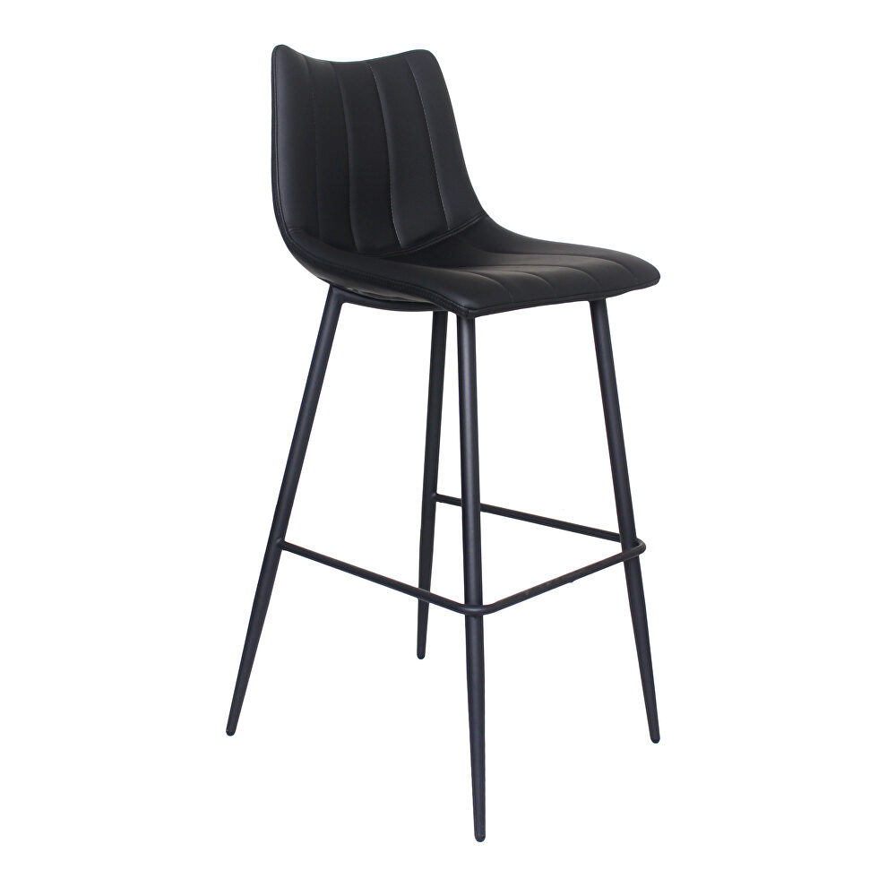 Contemporary barstool matte black-m2 by Moe's Home Collection