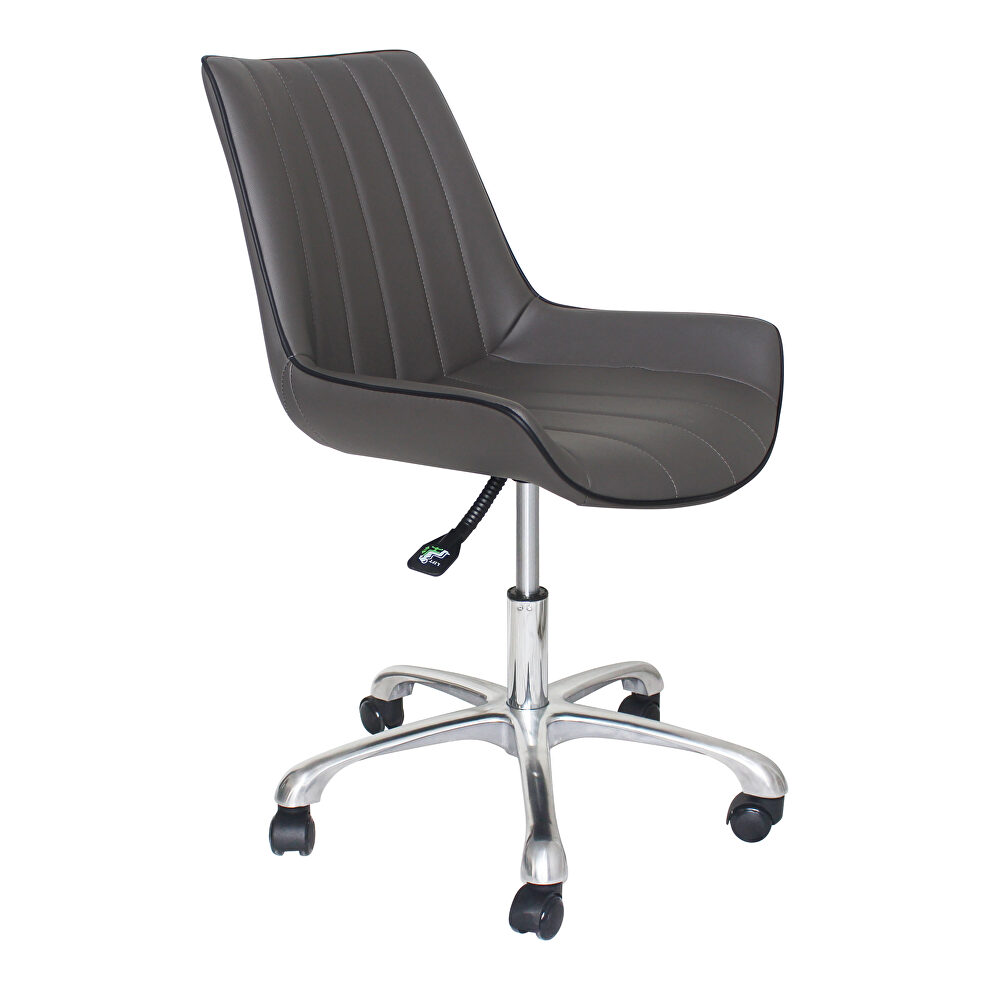 Contemporary swivel office chair gray by Moe's Home Collection