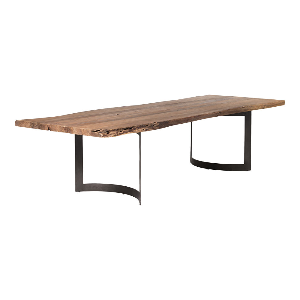 Industrial dining table large smoked by Moe's Home Collection