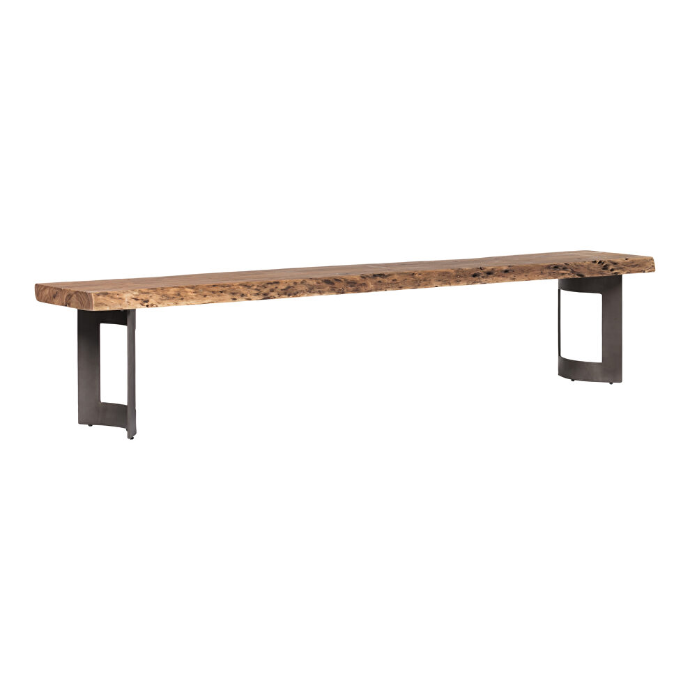 Industrial bench small smoked by Moe's Home Collection