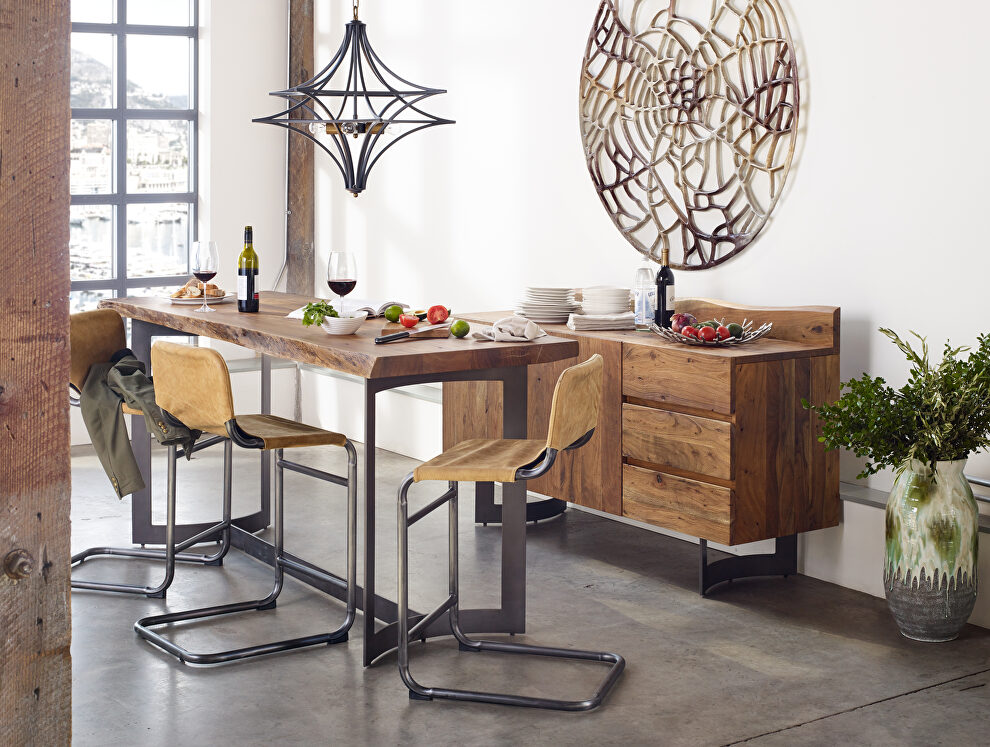 Industrial counter table smoked by Moe's Home Collection