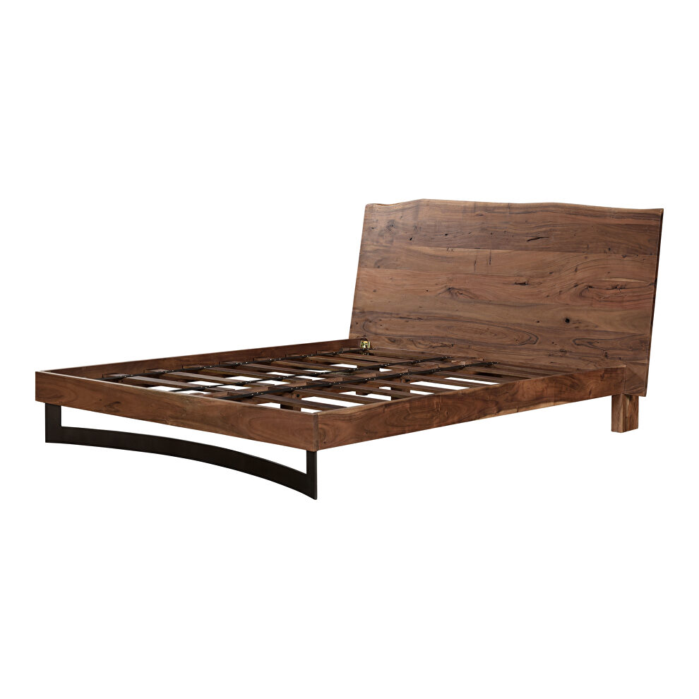 Industrial queen bed smoked by Moe's Home Collection