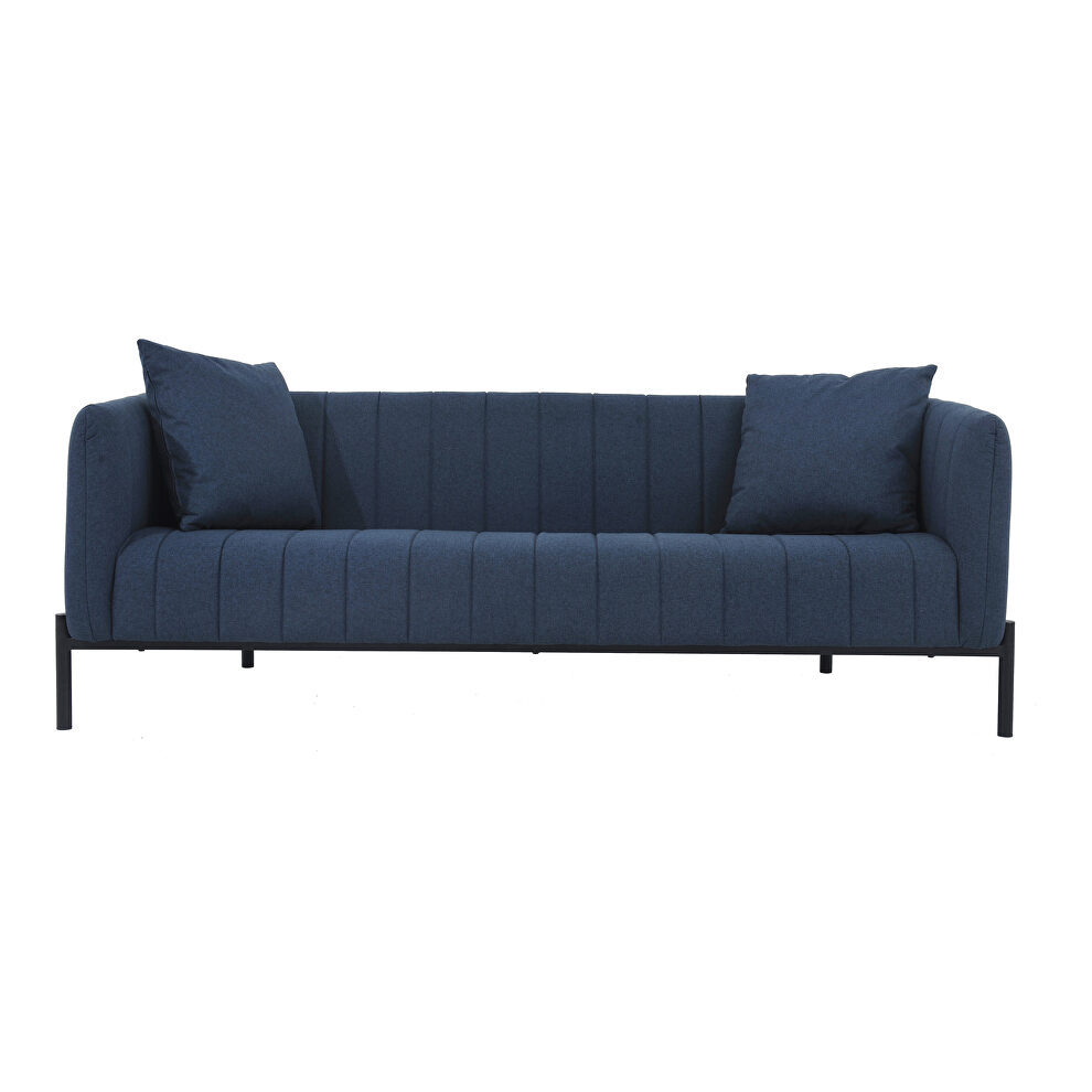 Contemporary dark blue sofa by Moe's Home Collection