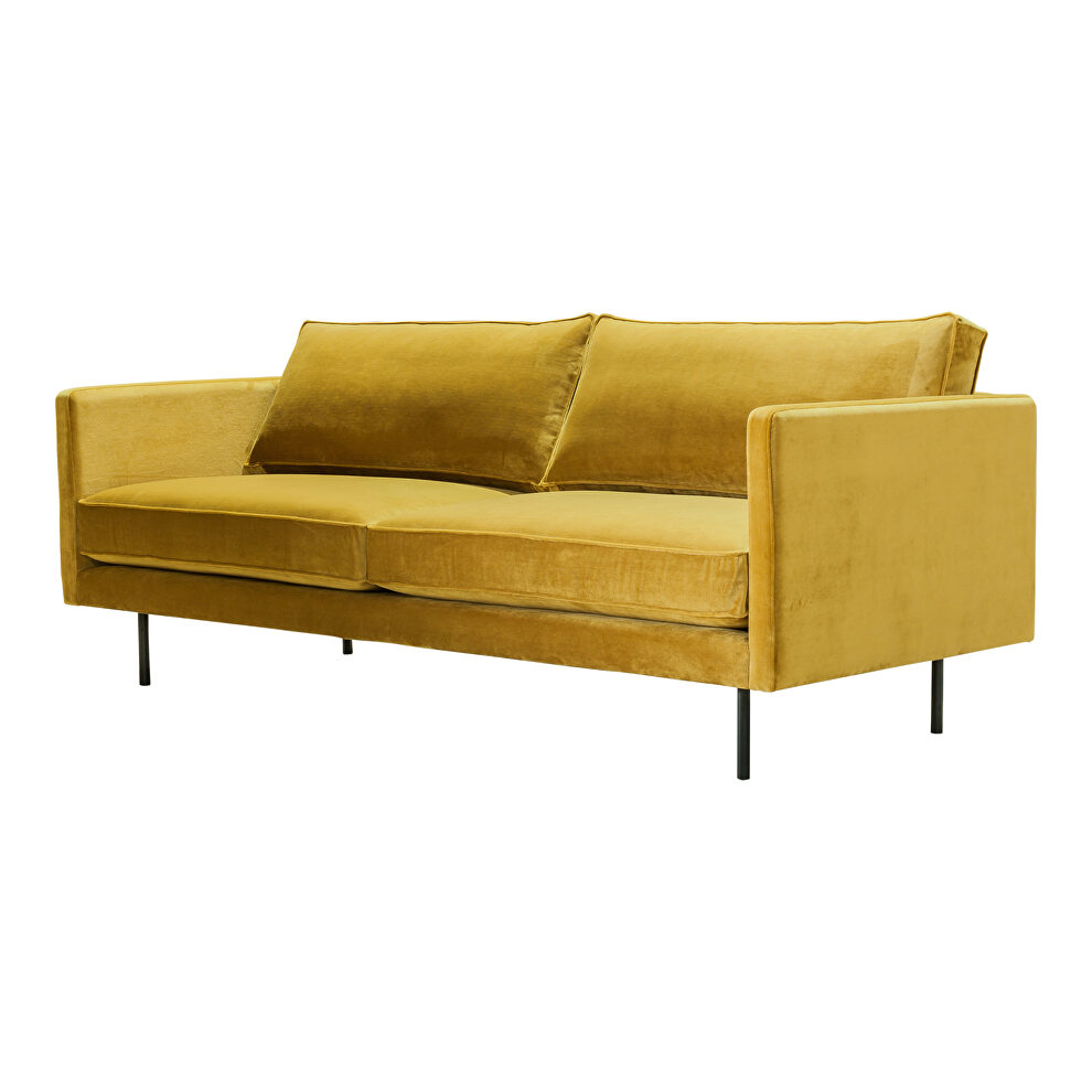 Contemporary sofa mustard by Moe's Home Collection
