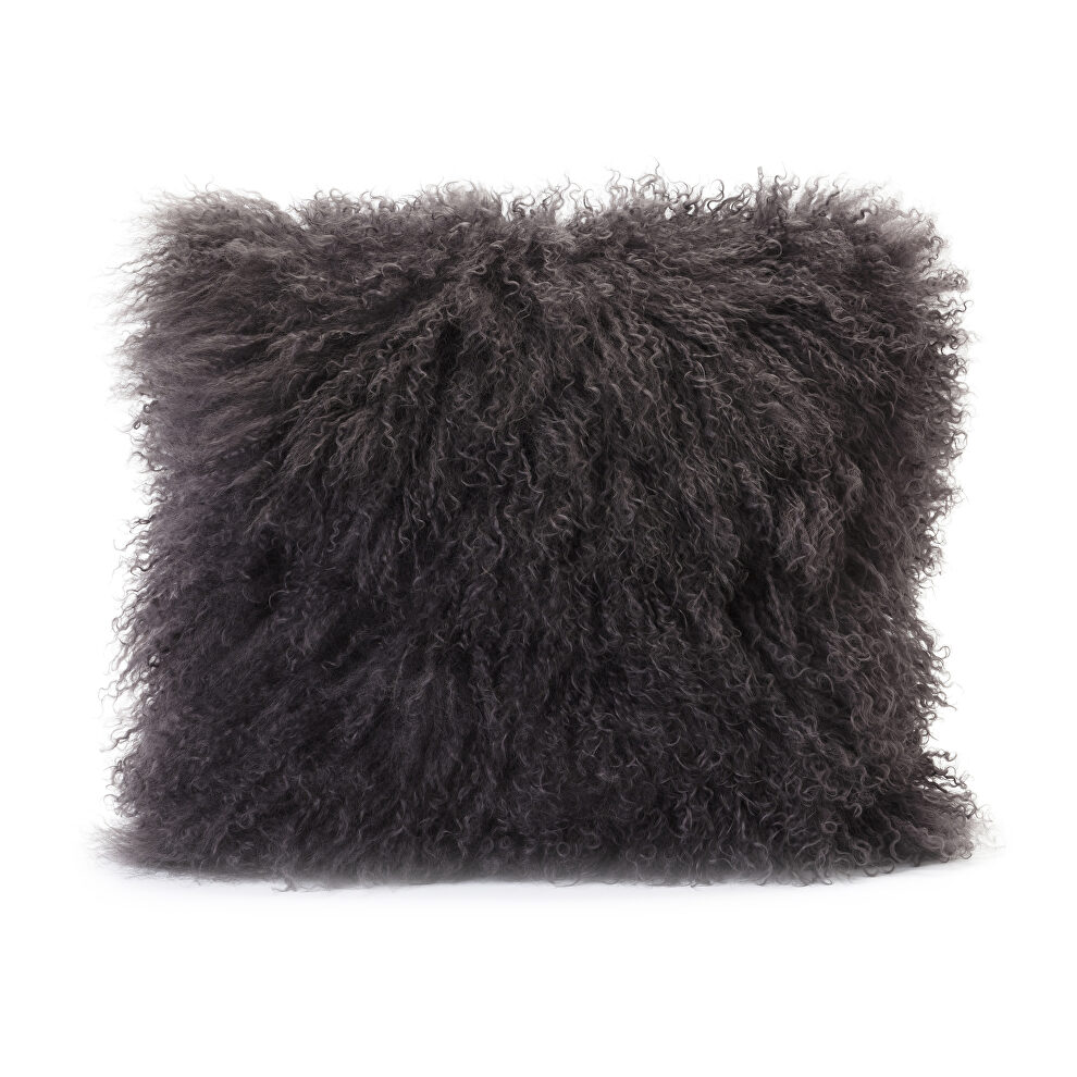 Contemporary fur pillow gray by Moe's Home Collection
