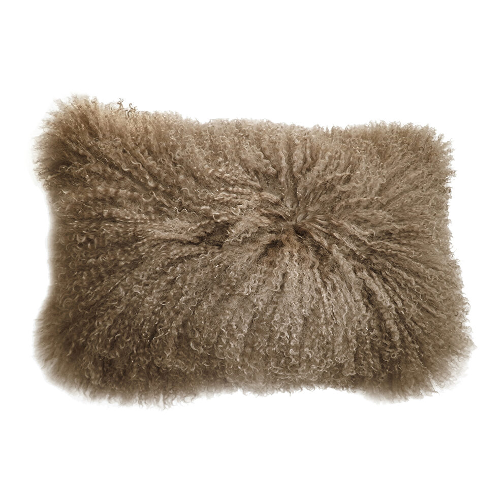 Contemporary fur pillow rect. natural by Moe's Home Collection