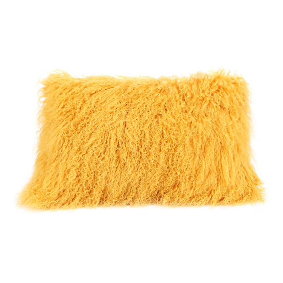 Contemporary fur pillow rect. gold by Moe's Home Collection