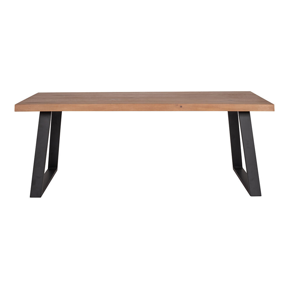 Scandinavian live edge rectangular dining table by Moe's Home Collection
