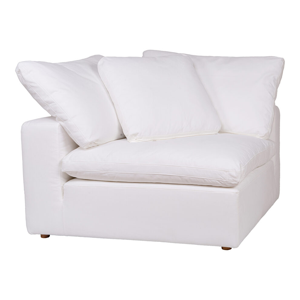 Scandinavian corner chair livesmart fabric cream by Moe's Home Collection
