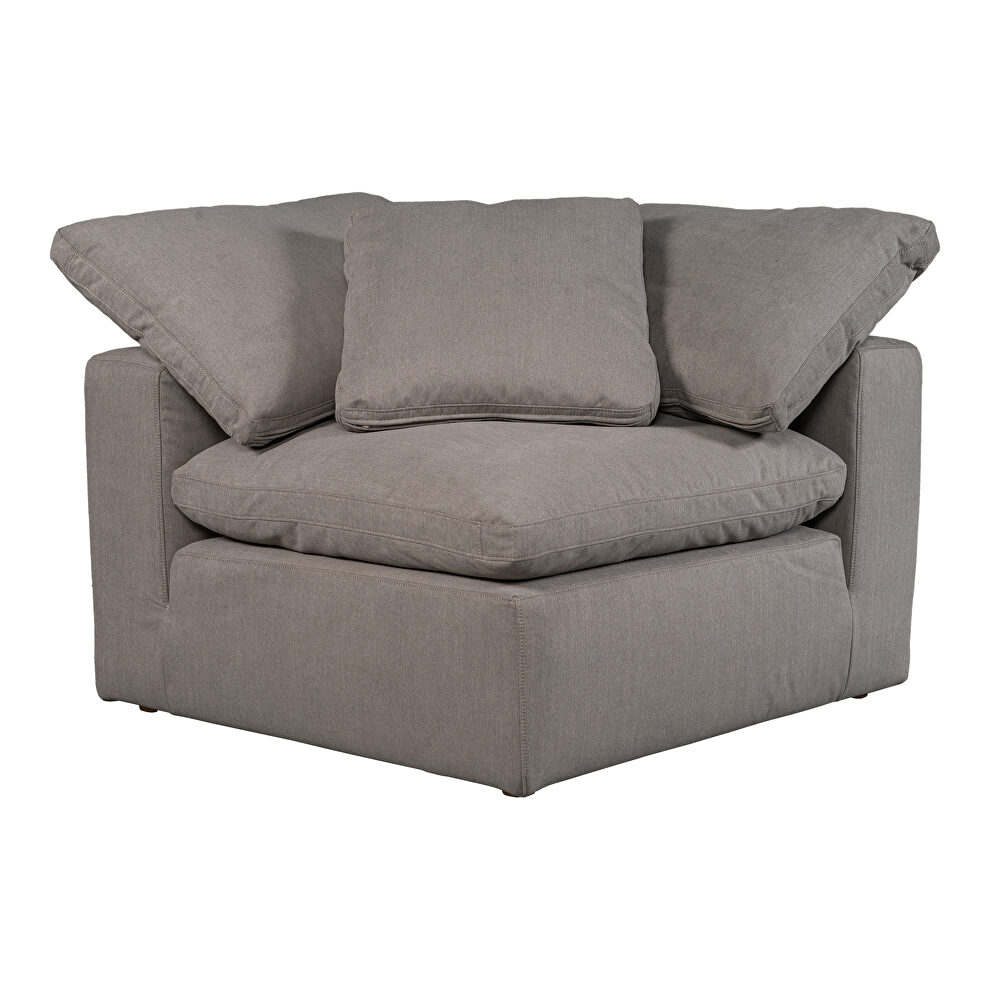 Scandinavian condo corner chair livesmart fabric light gray by Moe's Home Collection