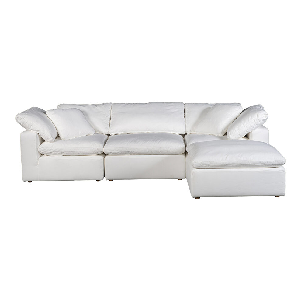 Scandinavian condo lounge modular sectional livesmart fabric cream by Moe's Home Collection
