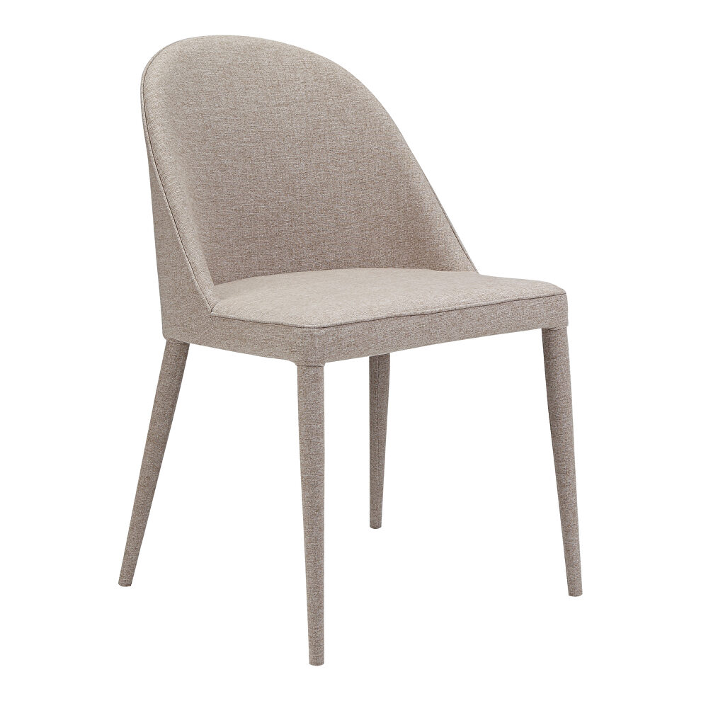Contemporary fabric dining chair light gray-m2 by Moe's Home Collection