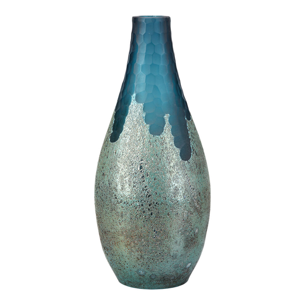 Contemporary vase blue by Moe's Home Collection