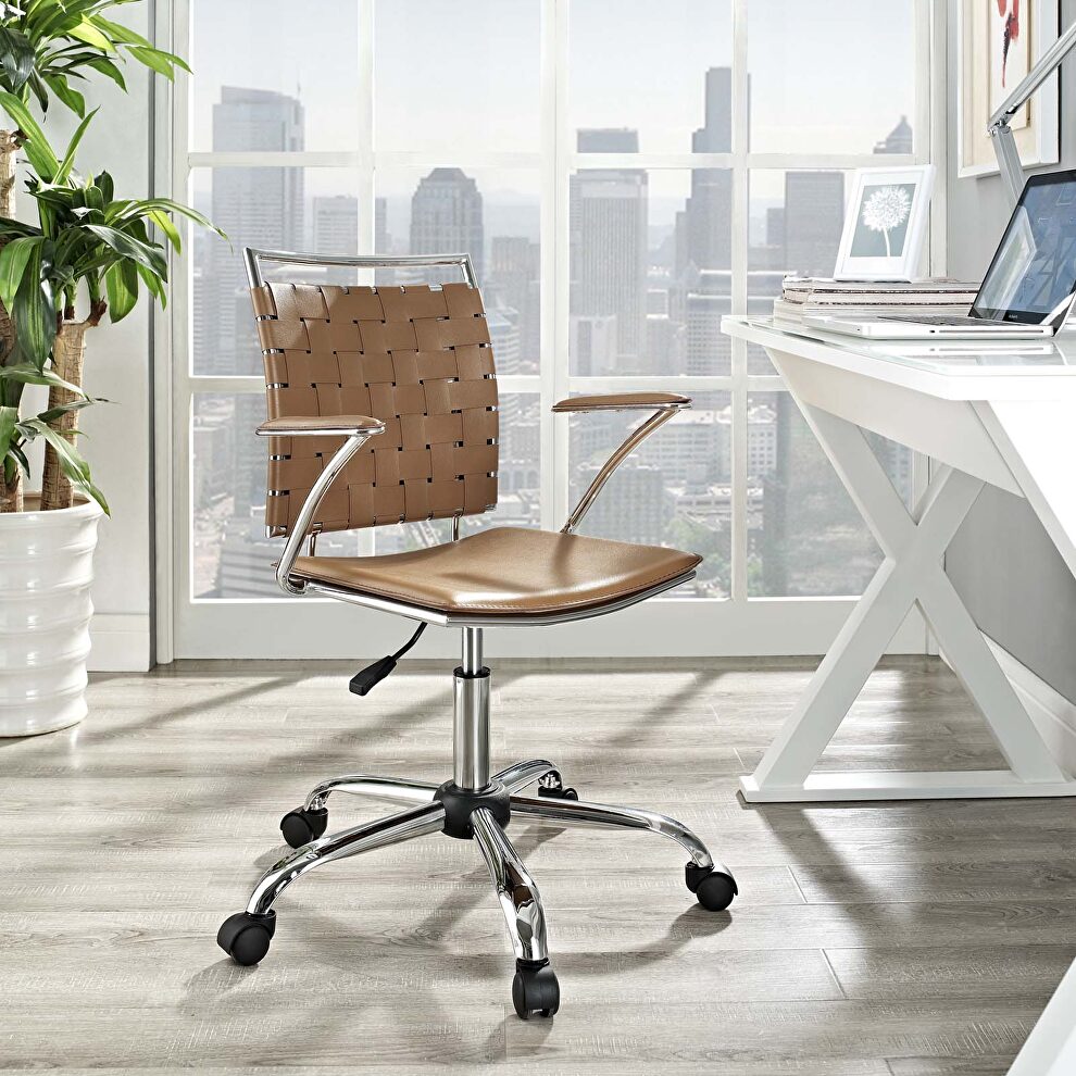 Office chair in tan by Modway