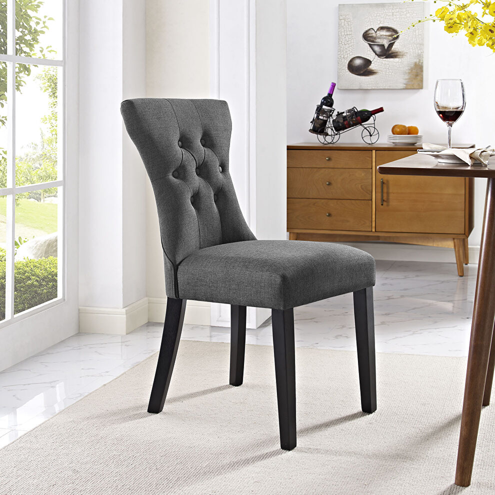 Dining side chair in gray by Modway