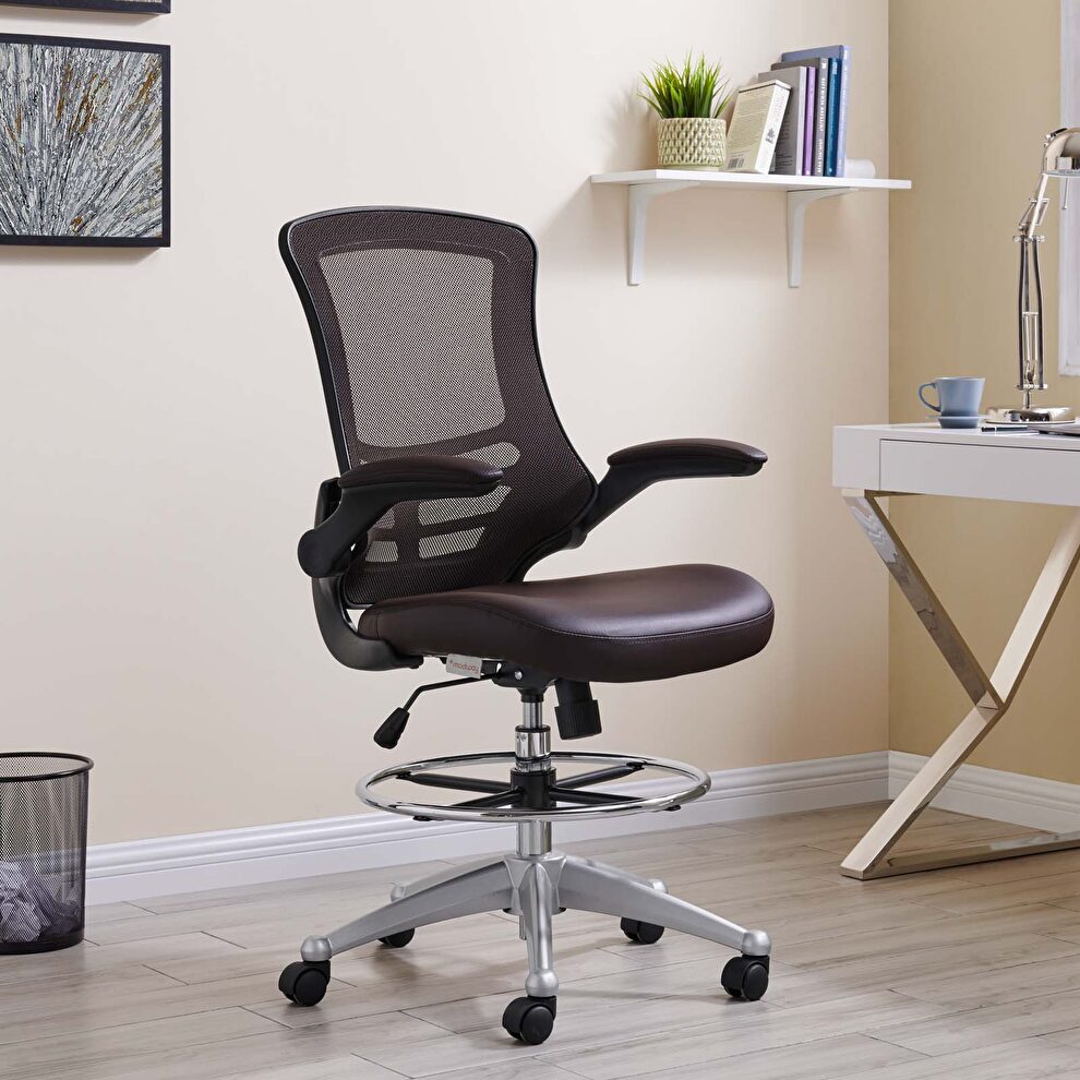 Drafting adjustable height computer / office chair by Modway