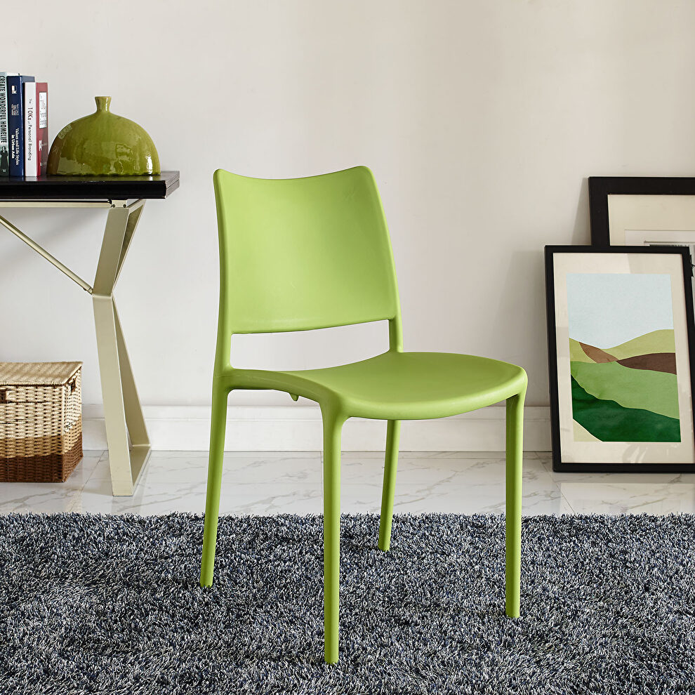 Dining side chair in green by Modway