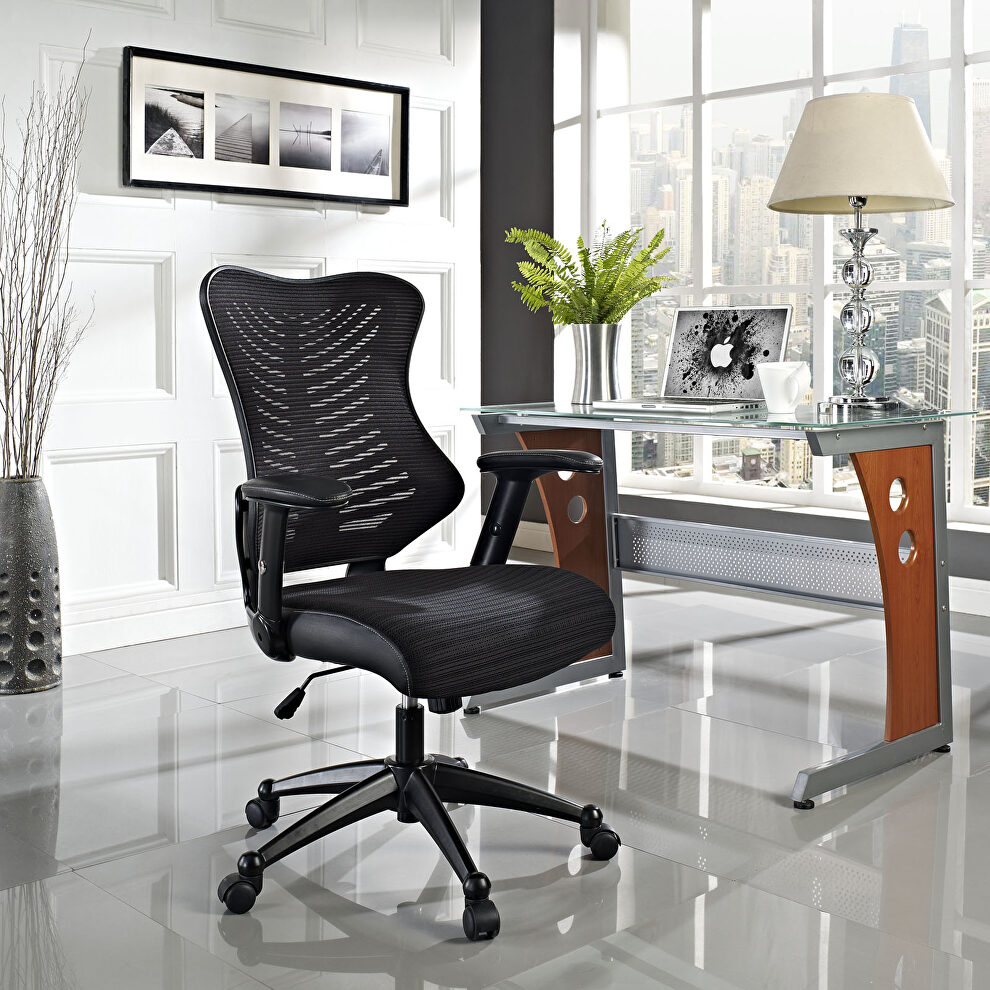 Office chair in black by Modway
