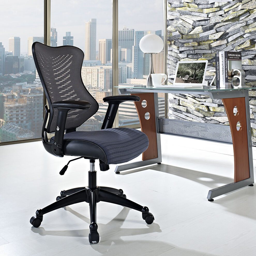 Office chair in gray by Modway