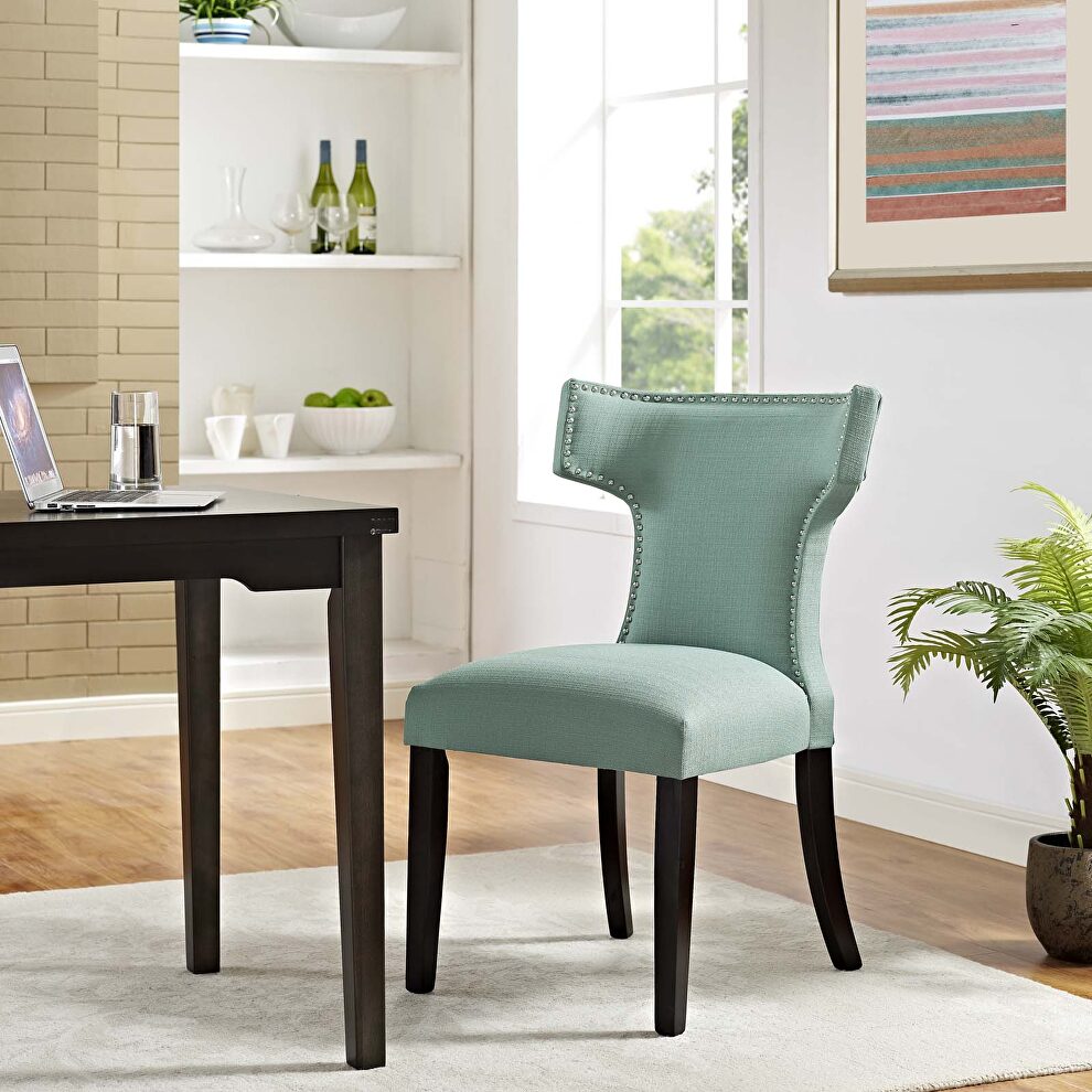 Fabric dining chair in laguna by Modway