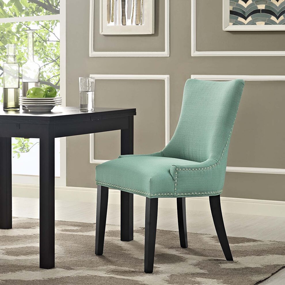 Fabric dining chair in laguna by Modway
