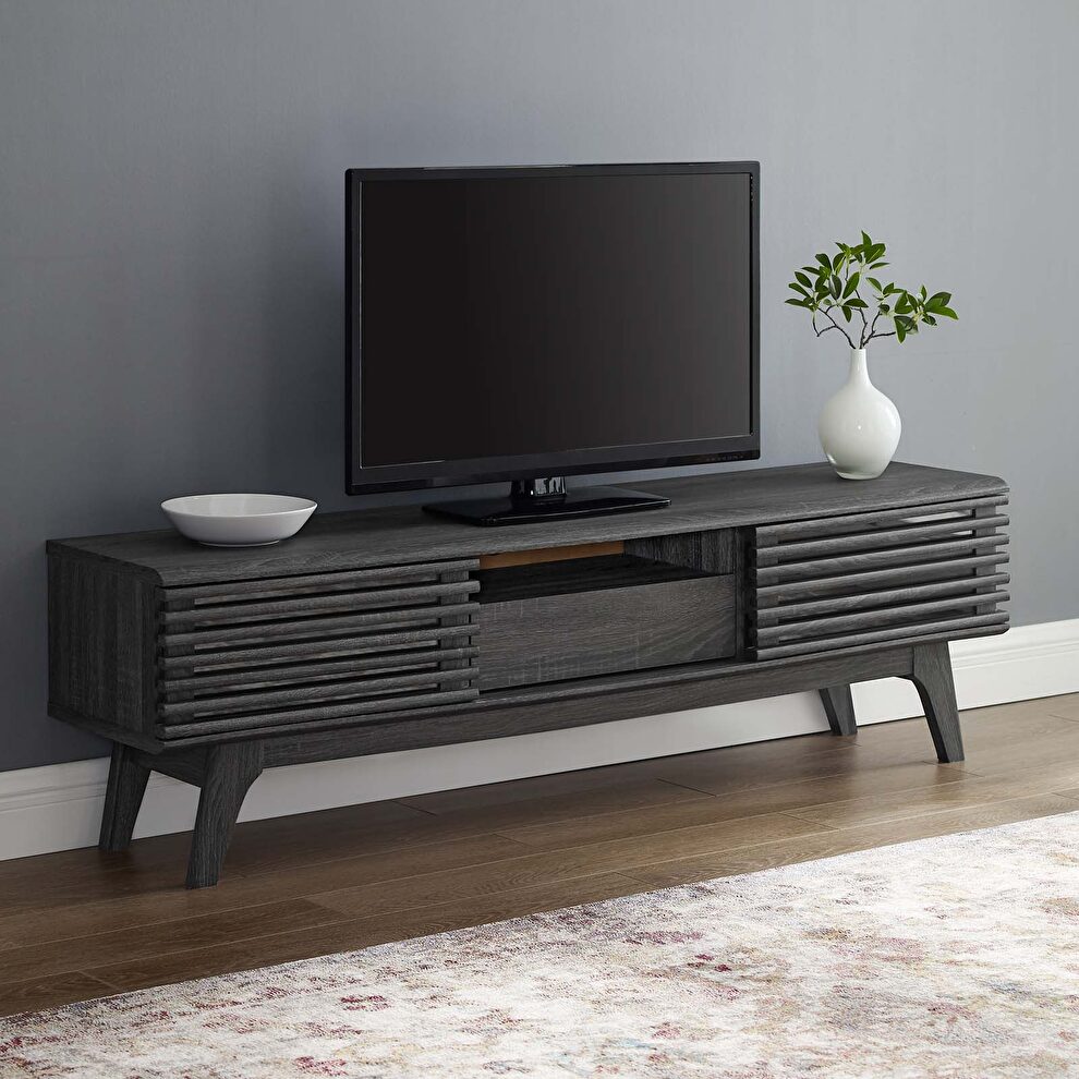 Tv stand in charcoal by Modway