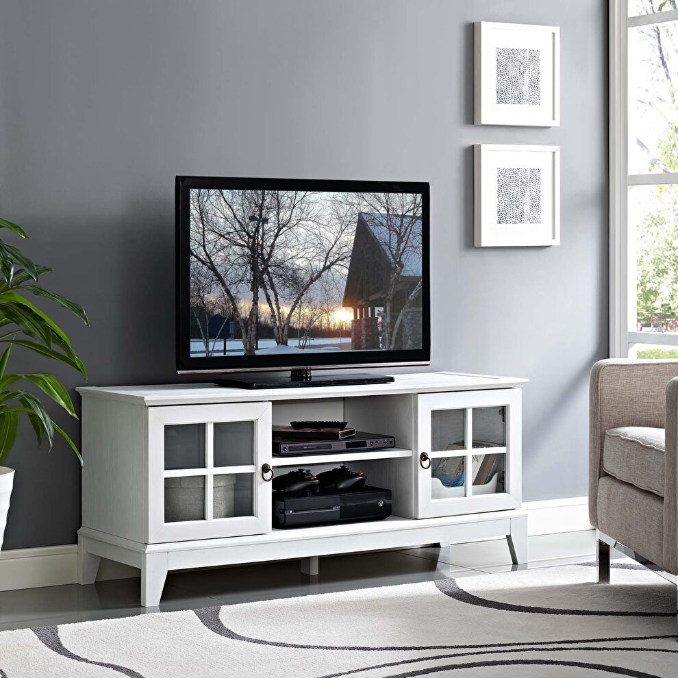 Tv stand in white by Modway