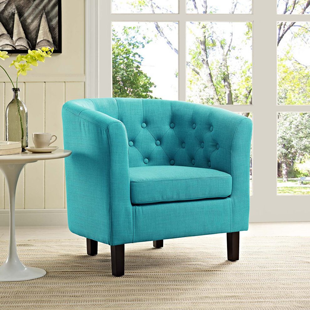 Upholstered fabric armchair in pure water by Modway