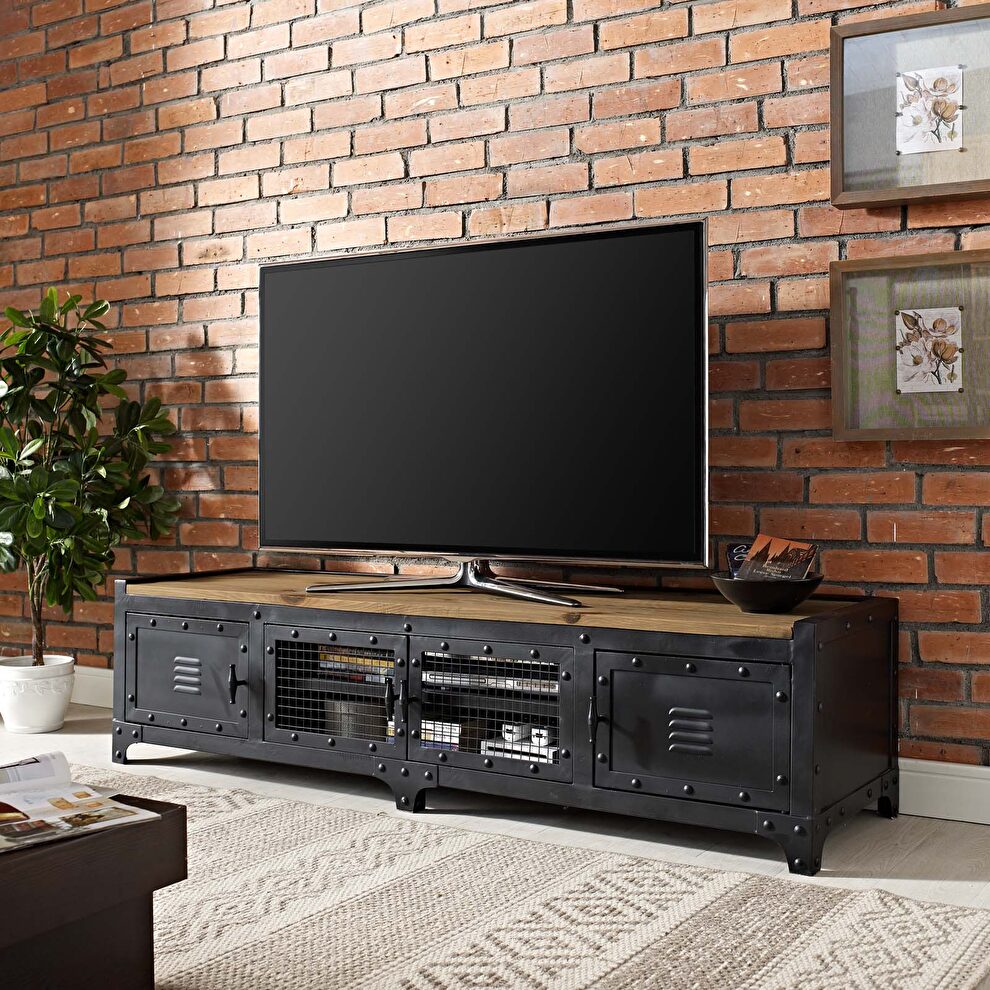Tv stand in black by Modway