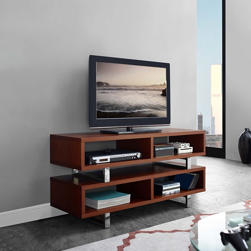 Tv stand in walnut by Modway