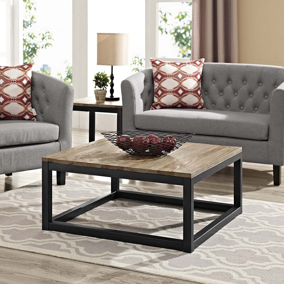 Coffee table in brown by Modway