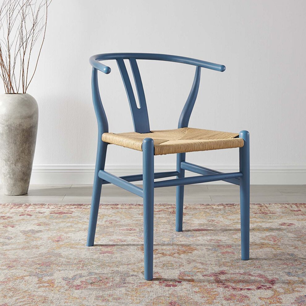 Dining wood side chair in harbor by Modway