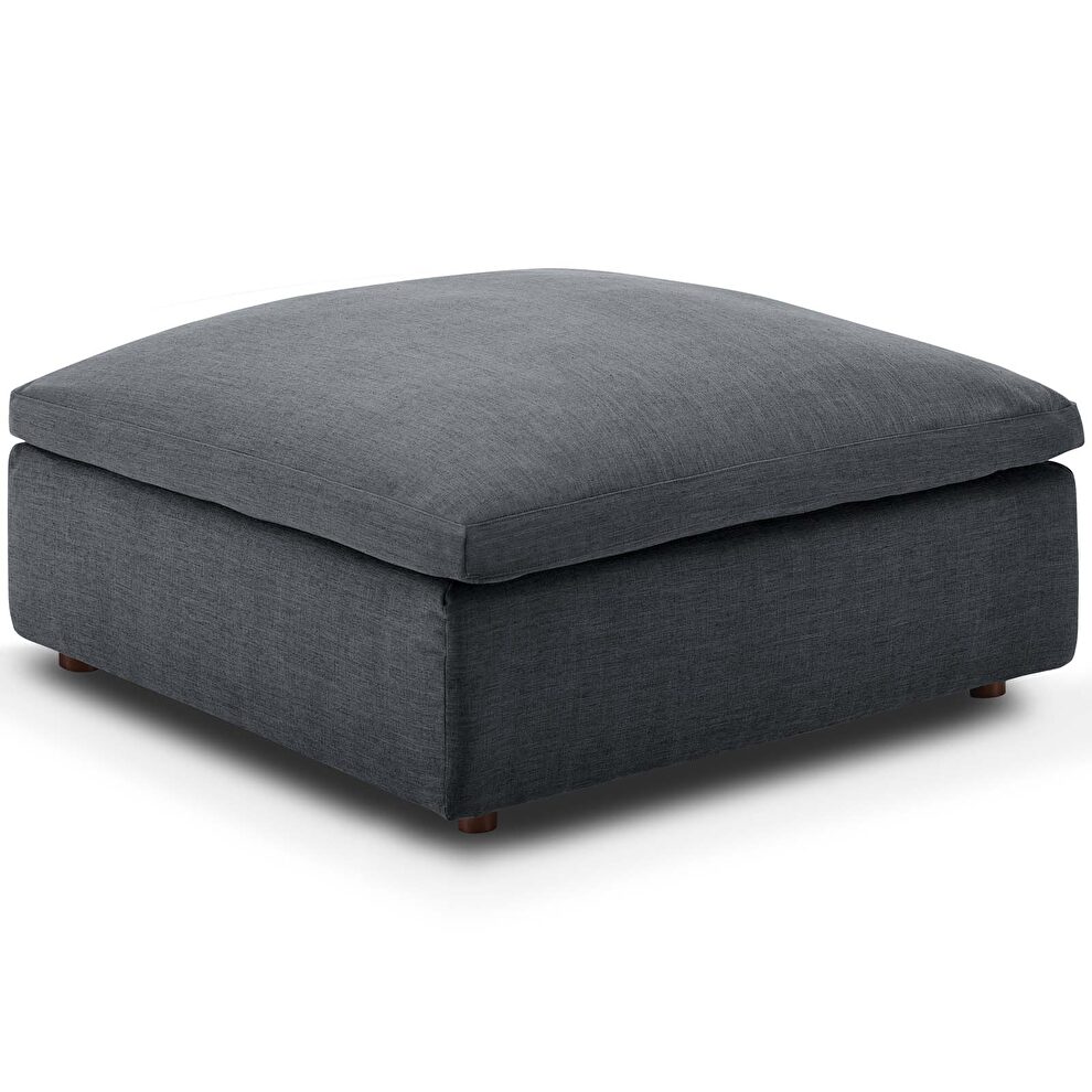Down filled overstuffed ottoman in gray by Modway