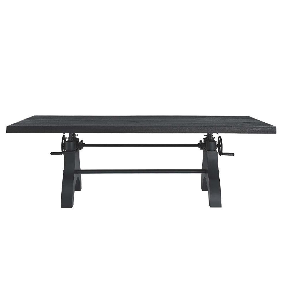 Crank adjustable height conference / office table by Modway
