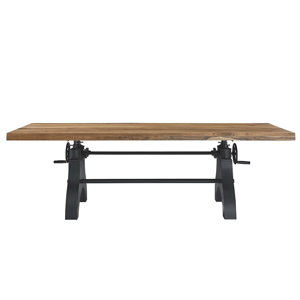 Crank adjustable height conference / office table by Modway