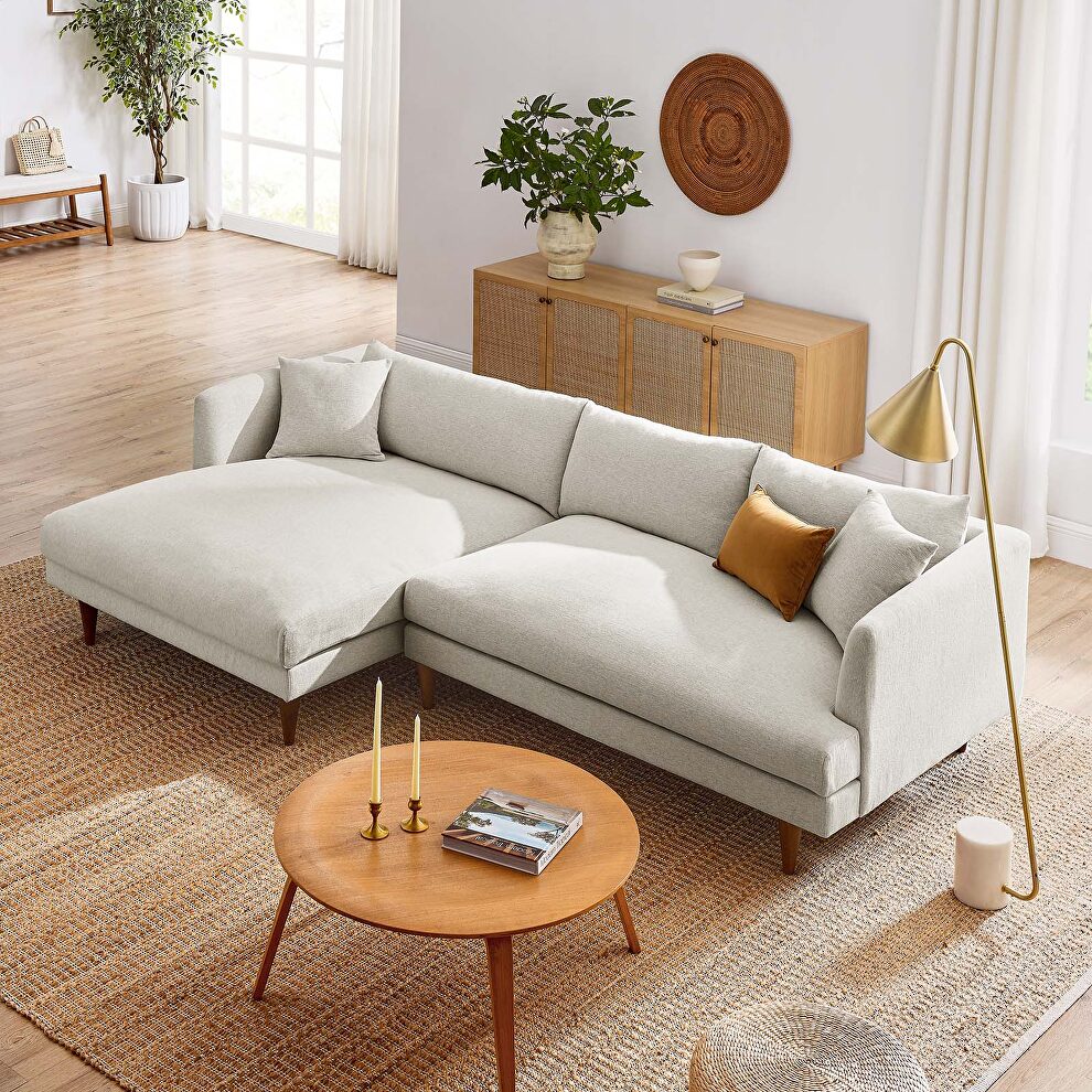 Mid-Century Polyester Sectional, Left-Aligned by Modway