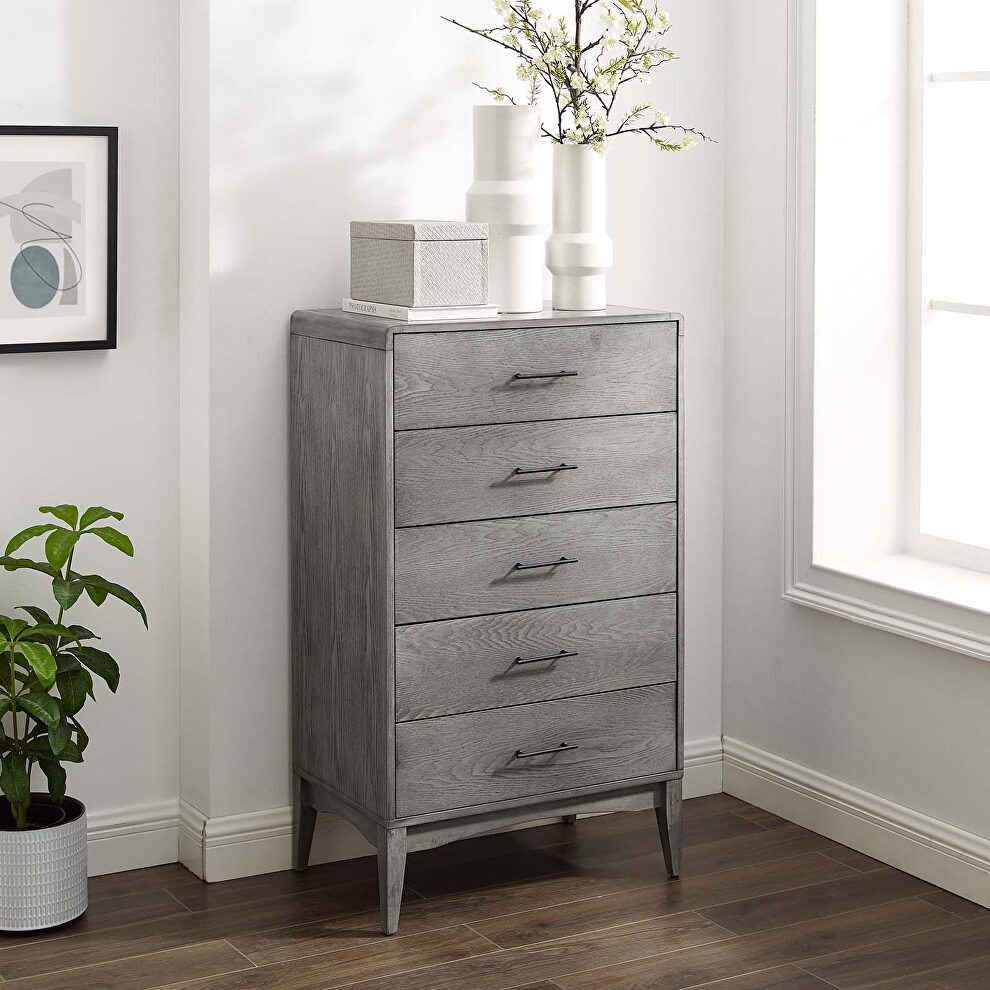 Wood chest in gray by Modway