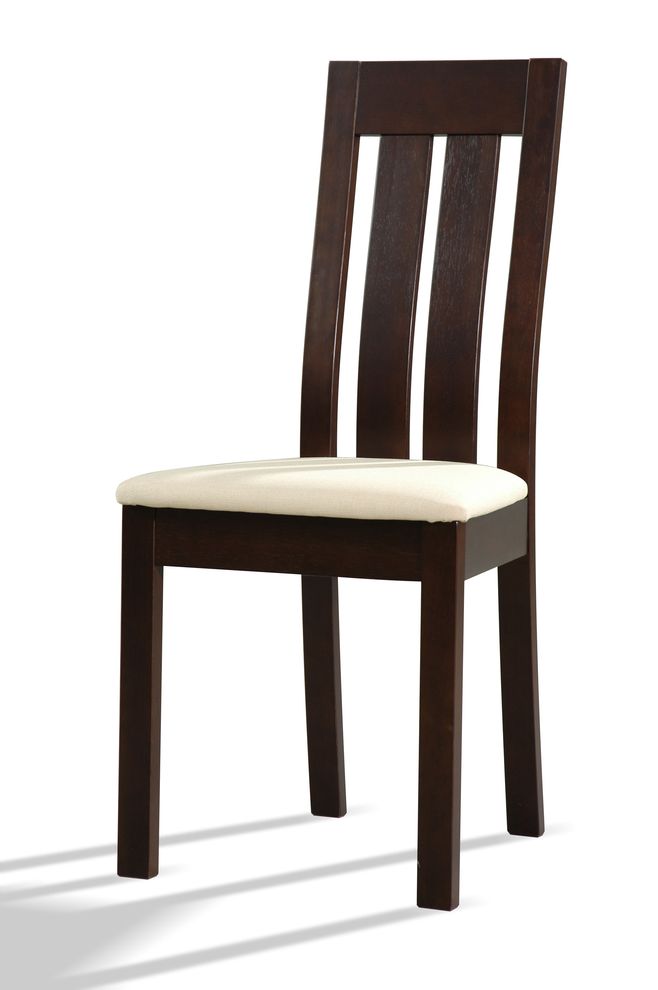 Dark walnut dining chair by New Spec