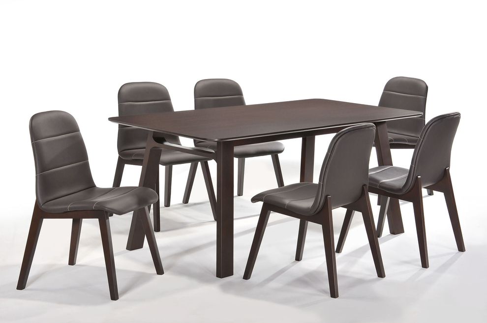 Modern European design rubber wood dining table by New Spec