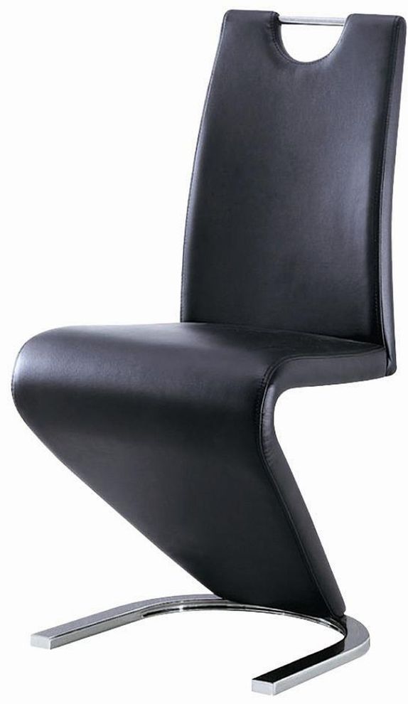 Contemporary chair in z-shape, black by New Spec