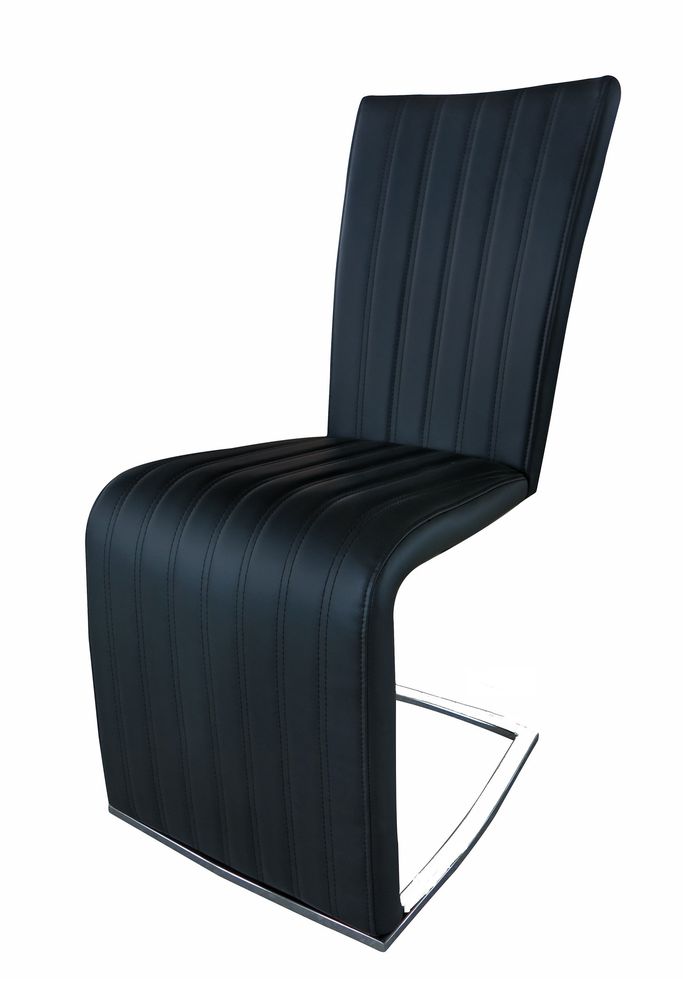 Contemporary dining chair in black by New Spec