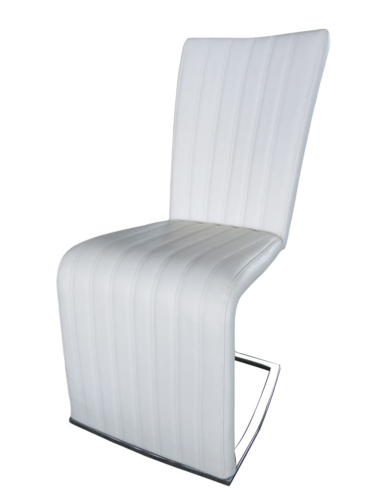 Modern dining chair in white by New Spec