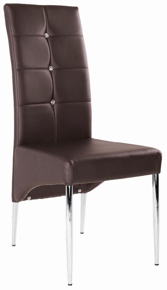Brown 4pcs dining chair set by New Spec