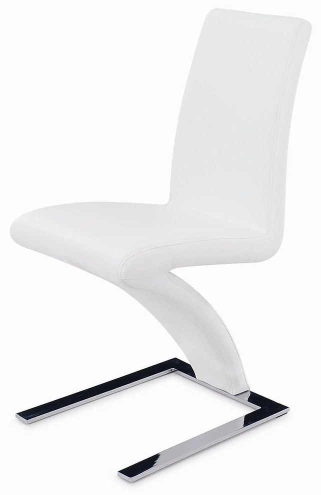 White z-shape dining chair (pair) by New Spec