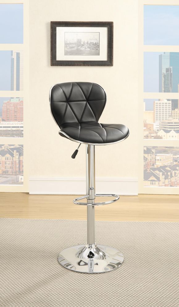 Modern bar stool in blac by Poundex