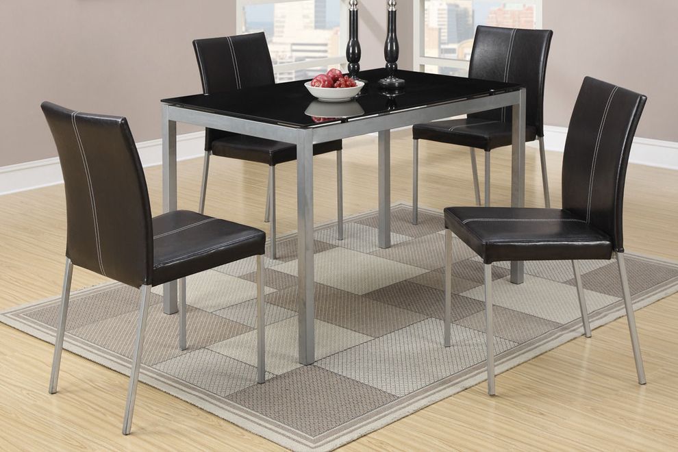 5pcs affordable dining room set by Poundex
