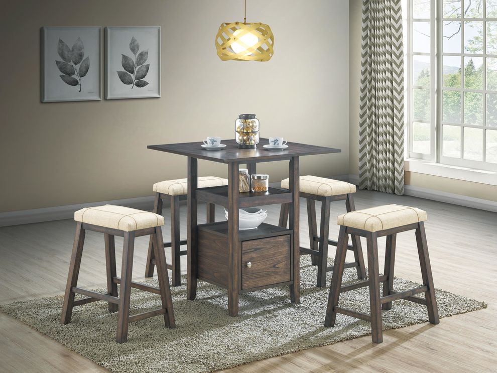 5pcs counter height dining set by Poundex