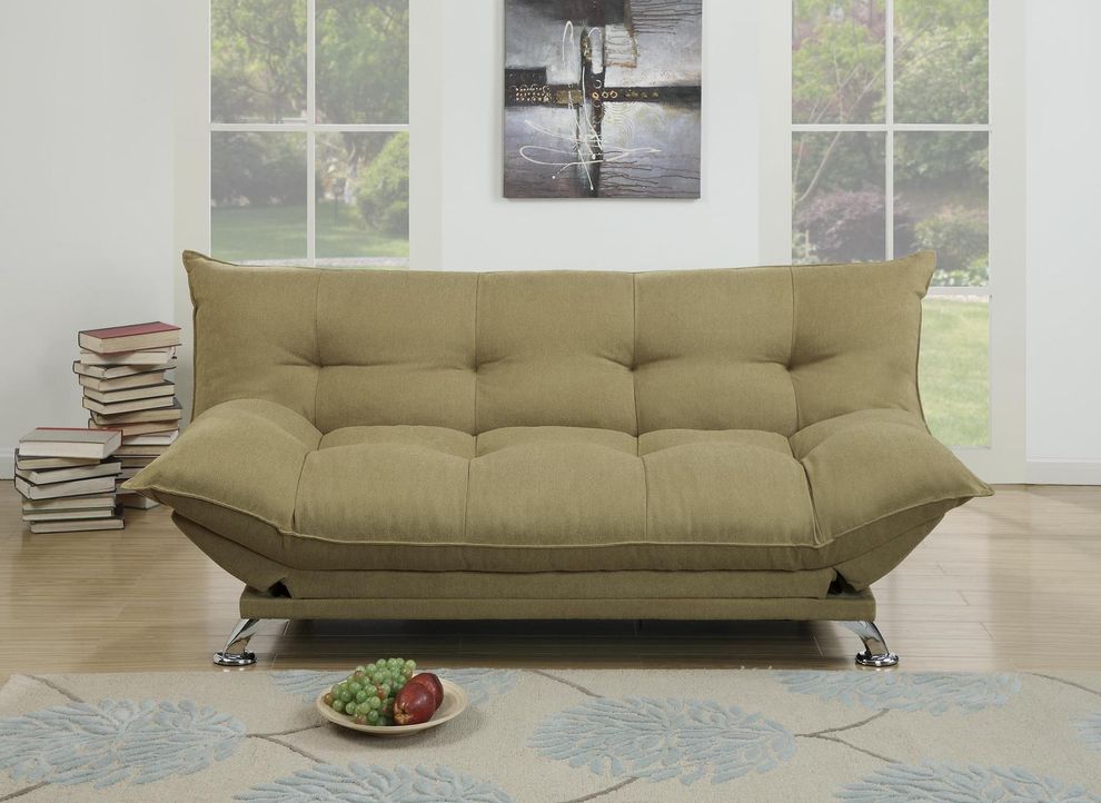 Adjustable sofa in willow polyfiber fabric by Poundex