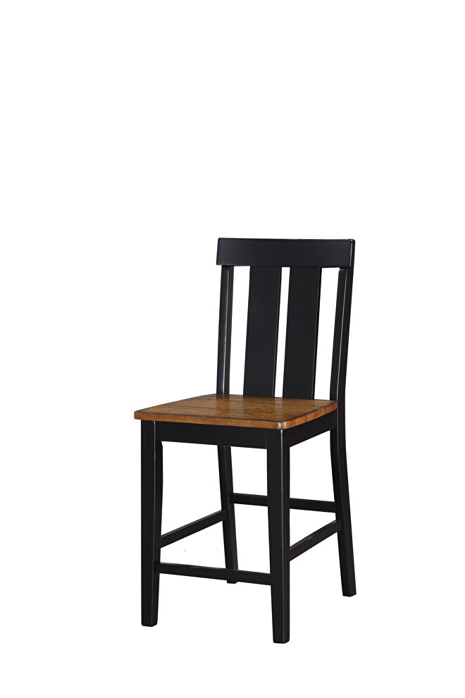 Black wood counter height chairs by Poundex