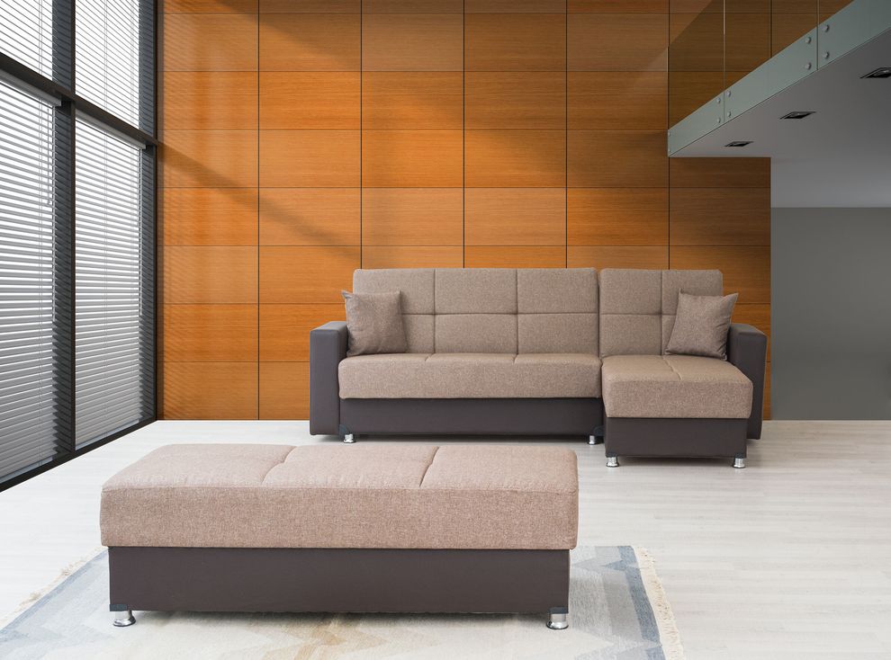 Two-toned Reversible Sectional made in Turkey by Alpha